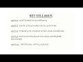 NET & SET Syllabus
