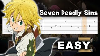 Nanatsu no Taizai OP 2 - Seven Deadly Sins - Guitar tutorial (TAB)