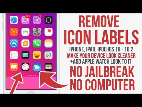 Remove icon labels with a Glitch! No Jailbreak iOS  / . iPhone, iPad, iPod
