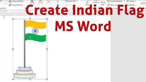 How to Create Indian Flag using MS Word | MS Word tutorial | Indian Flag status