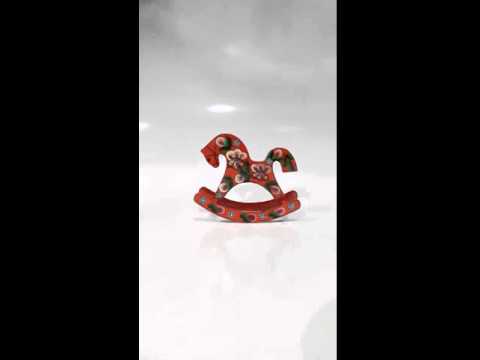 Деревянная игрушка-качалка "Лошадка"/ Wooden toy Horse