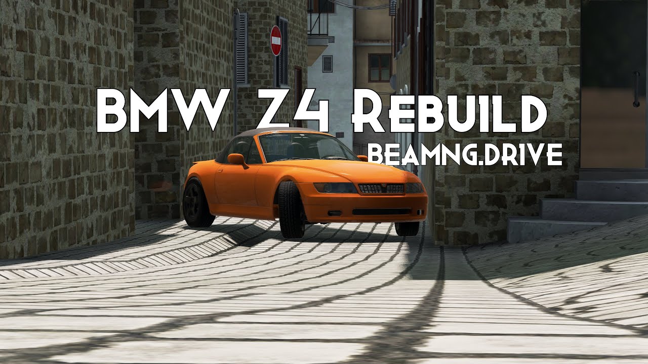 Rebuilding a BMW Z4 - BeamNG.drive (Logitech g29) Gameplay