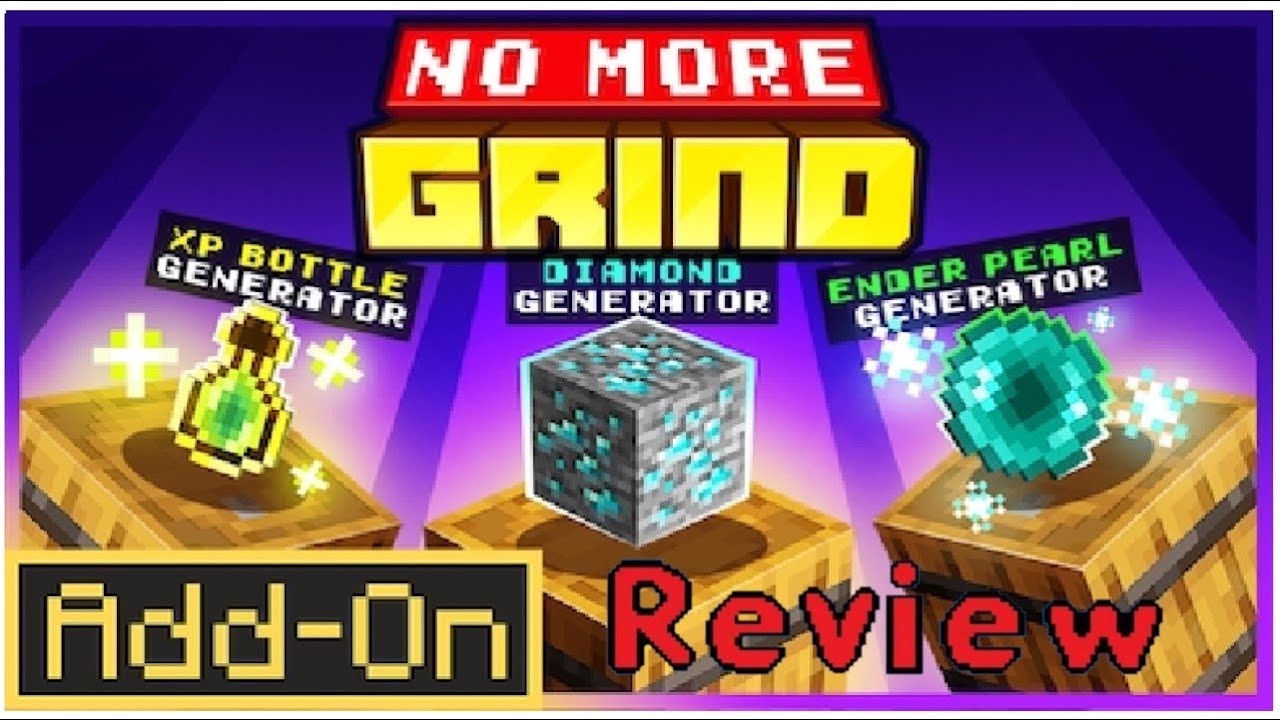 Minecraft Bedrock addon mod review No More Grind YouTube