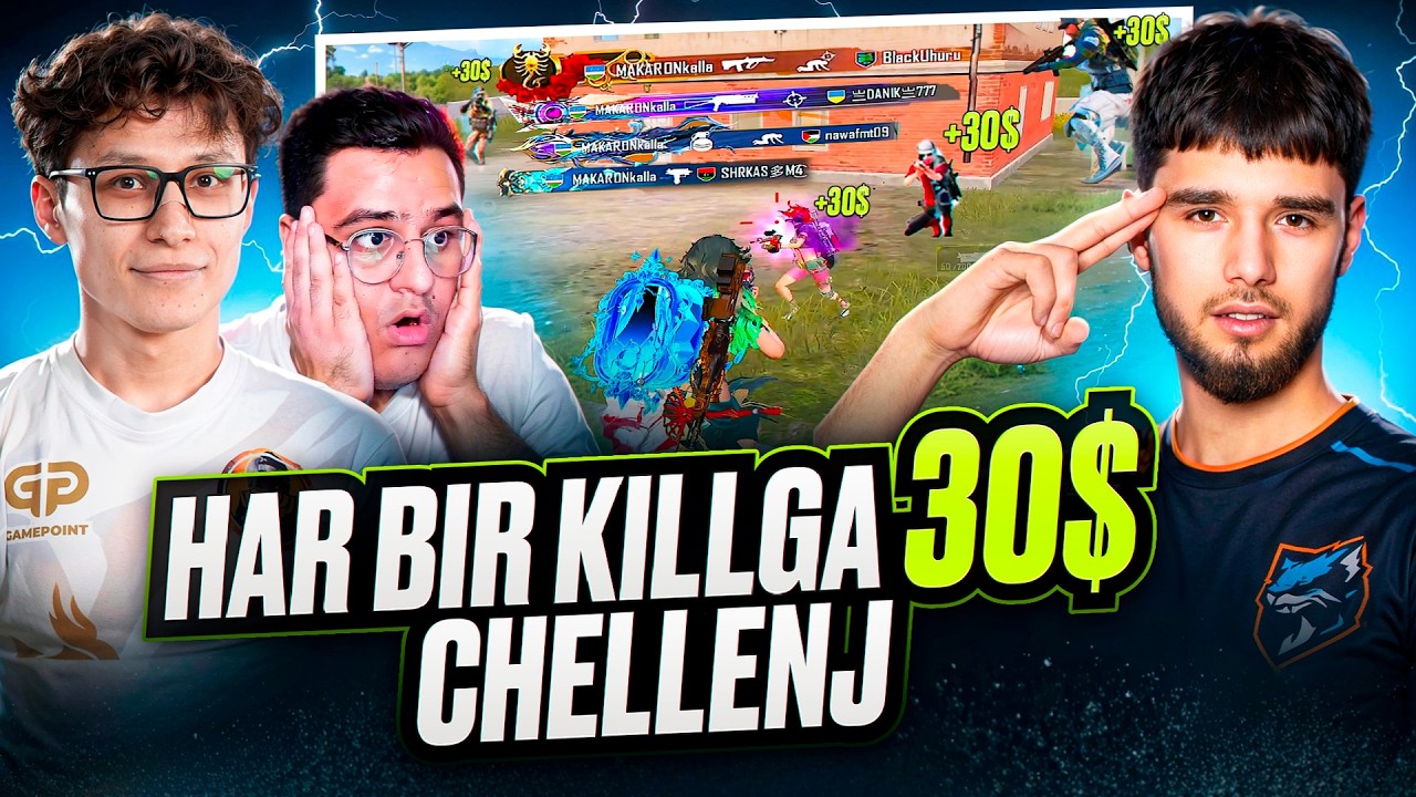 DURNOY BRATDAN SUPPER CHELLENJ 🔥 HAR BIR KILLGA 30$ 🥶 PACKAGE & SUETA & DURNOY ⚡️