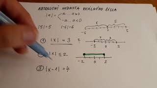 Jednoduché rovnice a nerovnice  s absolutní hodnotou