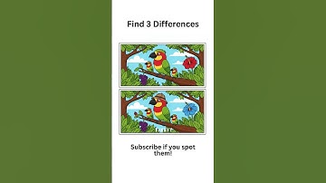 Spot 3 differences⁉️ - Eps 164 #cute #finddifferencebetweentwopictures #findthedifference