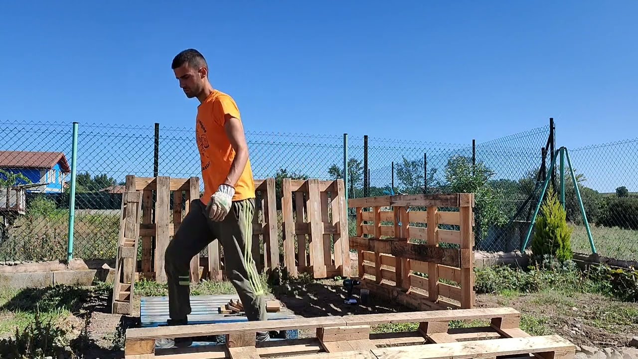 Gallinero con palés (GRATIS🤑) parte 1