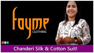 Chanderi Silk & Soft Cotton Suit to buy / FAYME Clothing / WhatsApp +91 77364 71153. screenshot 2