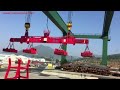 Motorized Telescopic Magnet Spreader Beam for Steel Material Handling