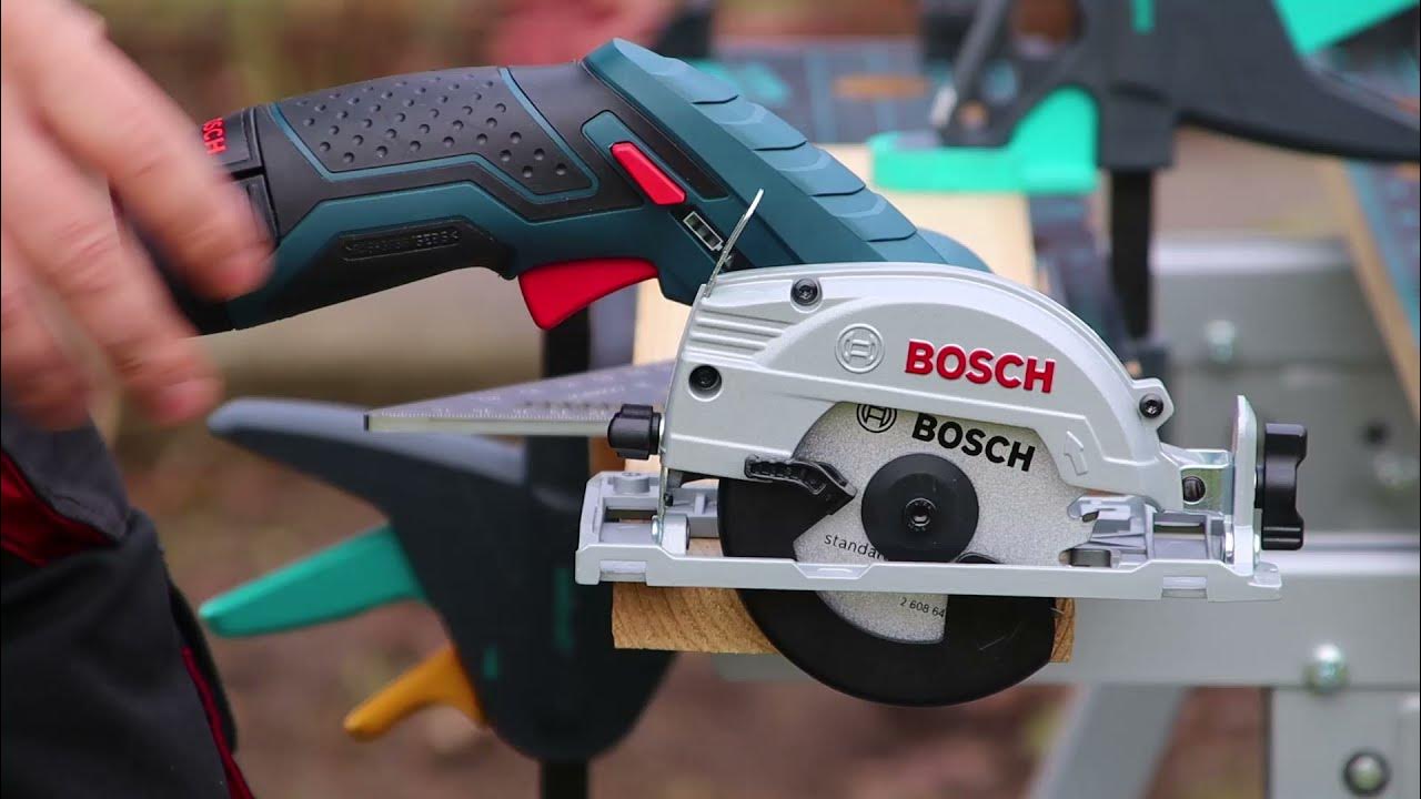 Bosch GKS 12V26 12V smallest cordless circular saw YouTube