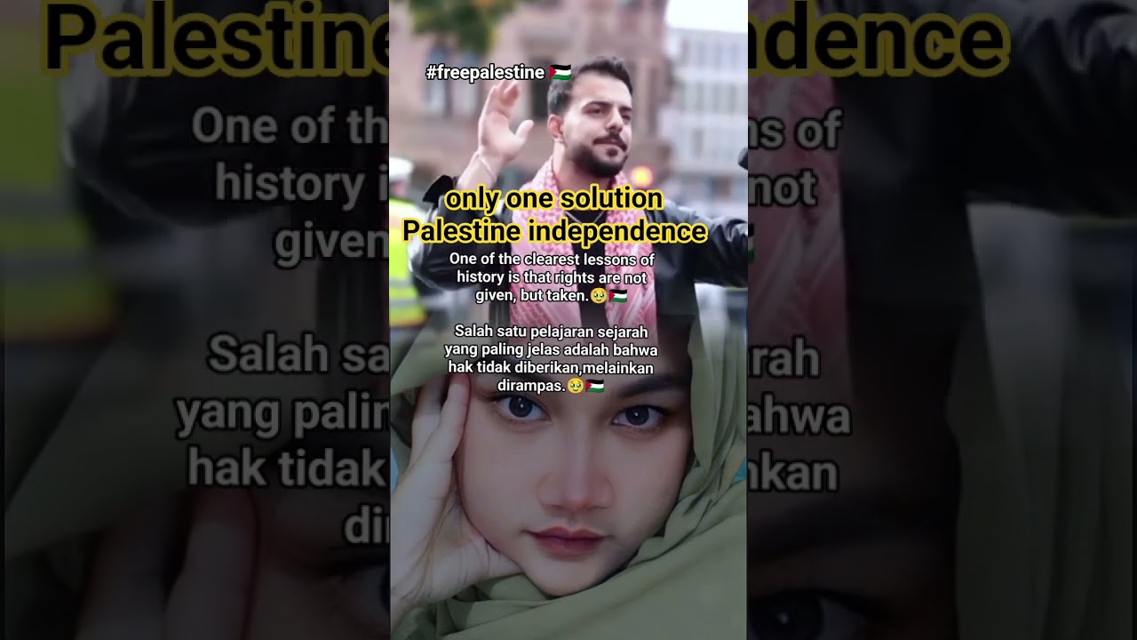 only one solution Palestine independence 🇵🇸 