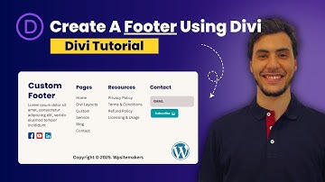 Create a Custom Footer using Divi Theme ( No code )
