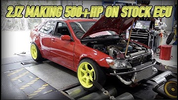 2JZ MAKES 500HP ON STOCK ECU AND EBAY TURBO