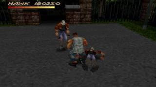 Fighting Force PS1 (Easy Difficulty) - Hawk Manson Playthough (Chapter 3)