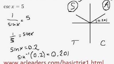 Solving simple trig equation (in radians) - EASY!!!! (pt.4)