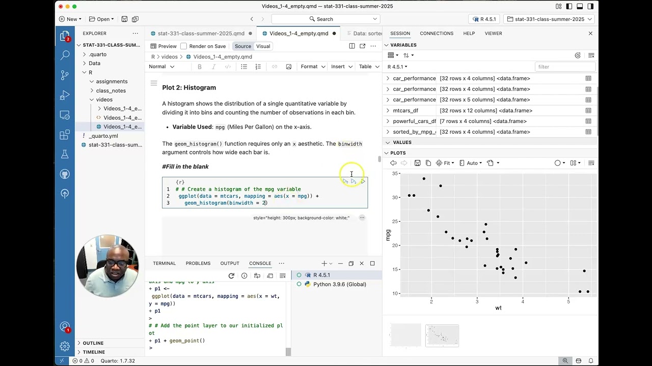 Video 3 - ggplot2 - 1: The Grammar of Graphics