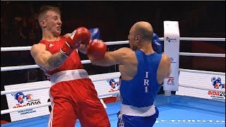 Preliminaries (81kg) STRNISKO Matus (SVK) vs ROUZBAHANI Ehsan (IRI) /AIBA World 2019