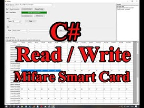อ่านและเขียนบัตรสมาร์ทการ์ดด้วย C# read/write MIFARE Card Demo EP1