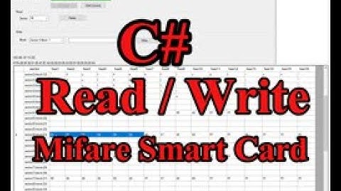 อ่านและเขียนบัตรสมาร์ทการ์ดด้วย C# read/write MIFARE Card Demo EP1