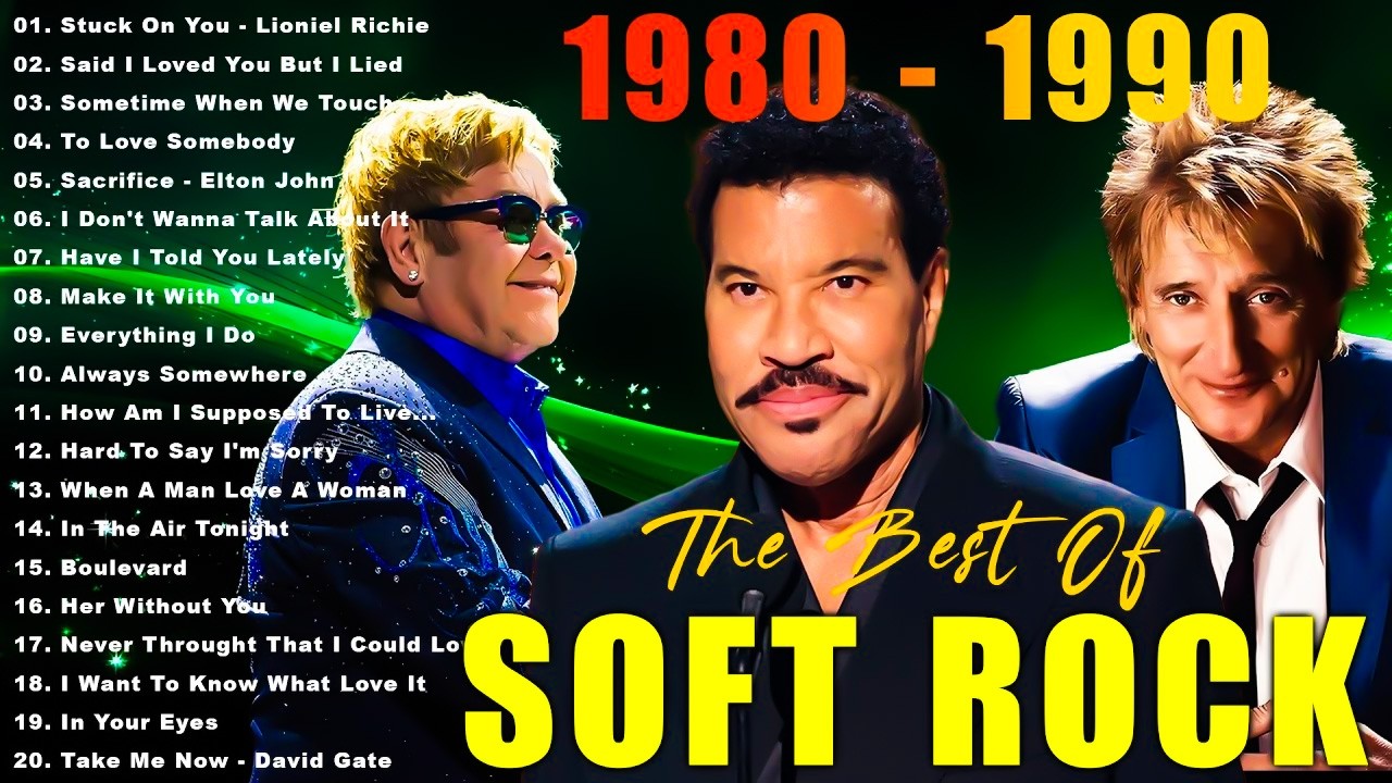 Lionel Richie, Elton John, Bee Gees, Scorpions, Heart, Bon Jovi, 👍 Top Soft Rock Songs 70s 80s 90s