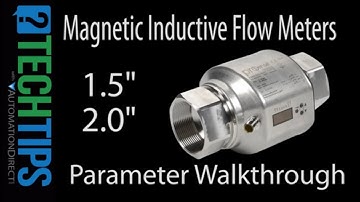 Magnetic Flow Meters Large Meter Parameter Walkthrough from AutomationDirect