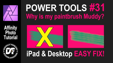 Affinity Photo Tutorial Fix Muddy Paintbrush  iPad and desktop. Power Tools 31 Digitally Fearless