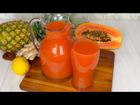 How To Make Pineapple & Papaya Juice
