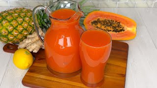 How To Make Pineapple & Papaya Juice