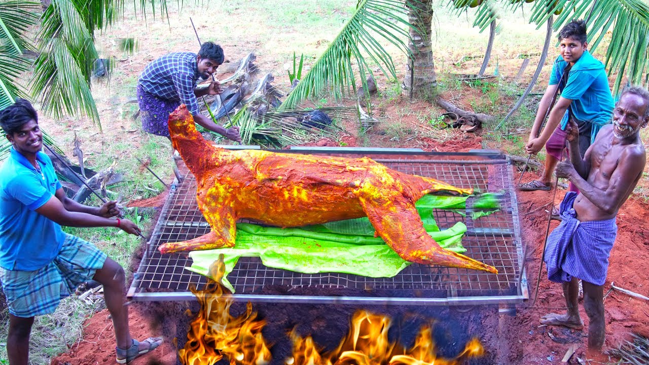 MONSTER GOAT COOKING UNDERGROUND | Village Mutton Mandhi | Delicious Recipe