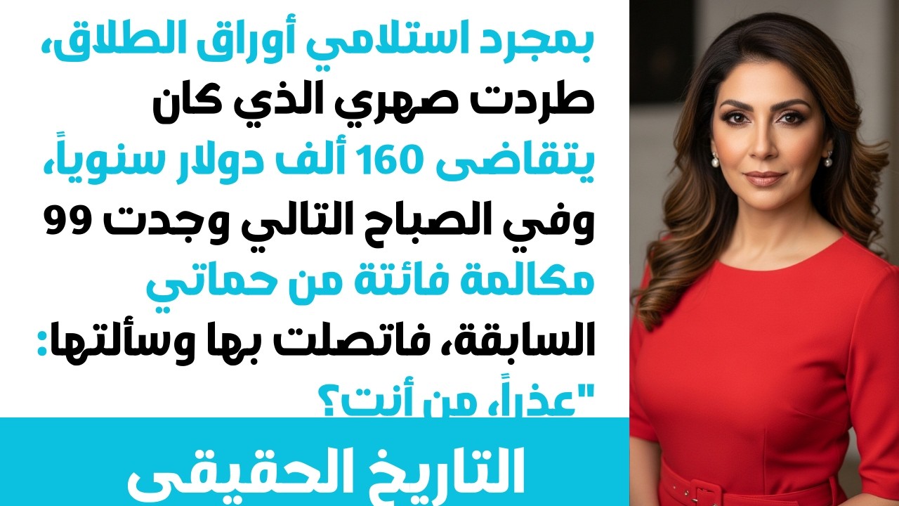 وقّعتُ الطلاق وطرَدْتُ نسيبي الـ165 ألف دولار أمُّهُ اتصلت لِتُوبِّخَنِي فقلتُ لها😏 