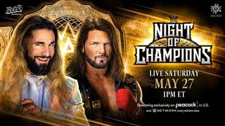 SETH ROLLINS VS AJ STYLES WORLD HEAVYWEIGHT CHAMPIONSHIP | NIGHT OF CHAMPIONS WWE 2K23