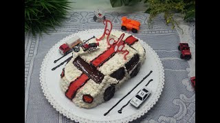 ️?গাড়ি কেক ডেকোরেশন || Gari cake decoration || How to decorate a car cake?