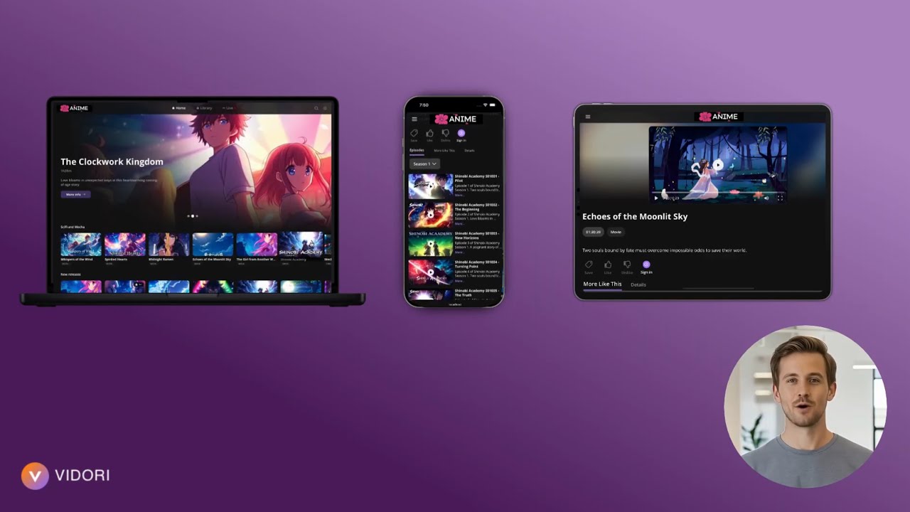 Vidori Platform Overview - Launch Your Own Streaming App