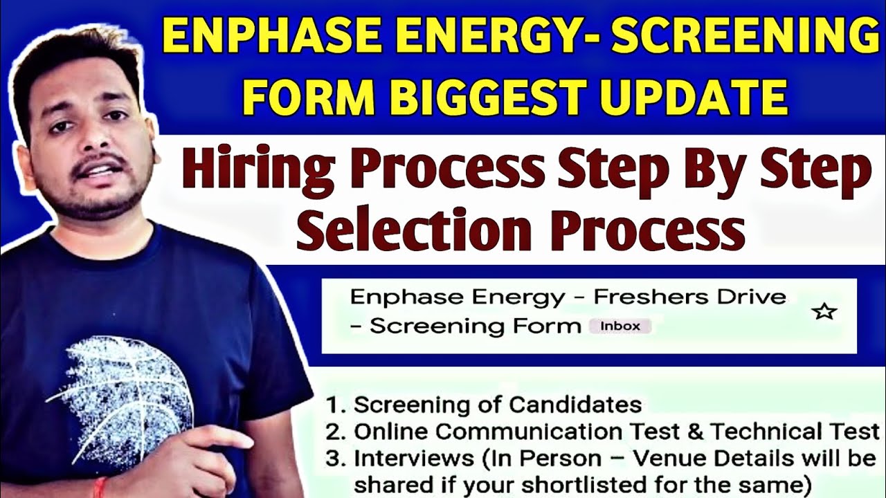 Enphase Start Shortlisted Candidates Profile | Breaking News 🔥 | Enphase Energy Interview | Joining