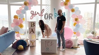 Gender Reveal Vlog (Get ready with me, DIY party setup)