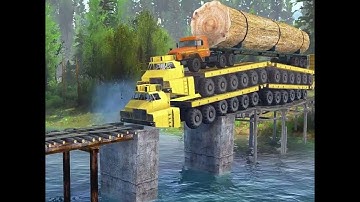EXTREME TRUCKING SECRETS: Surviving Bridge Collapses with Heavy Loads! | Spintires MudRunner