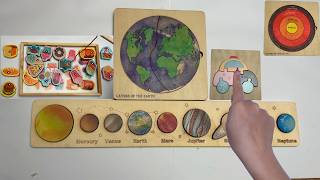 Explore the Structure of Earth 🌍 | Learn Science with Fun Wooden Toys