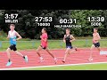 Huge Track Session with the Best Runners in England