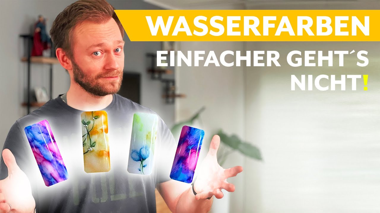 Wasserfarben - zwei Techniken, vier Motive