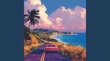 sunset on the waves