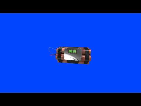 Timer Bomb Countdown - Green Screen Animation