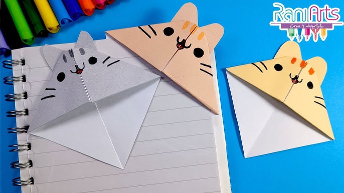 Origami para niños: separadores para libros paso a paso