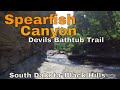 Spearfish Canyon. South Dakota Black Hills. Devils Bathtub Trail. Roughlock Falls.