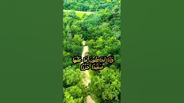 سورة الكهف اية 8 - بصوت جميل - وَإِنَّا لَجَاعِلُونَ مَا عَلَيْهَا صَعِيدًا جُرُزًا