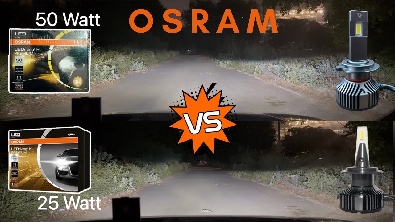 🤔🤔 Which One Should You Buy? - Osram 25 Watt LED vs Osram 50