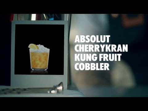 ABSOLUT CHERRYKRAN KUNG FRUIT COBBLER DRINK RECIPE - HOW TO MIX