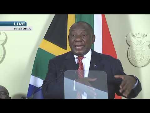 President Cyril Ramaphosa and Nhlanhla Nene answer questions from media on #stimuluspackage