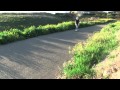 Longboard tight turn