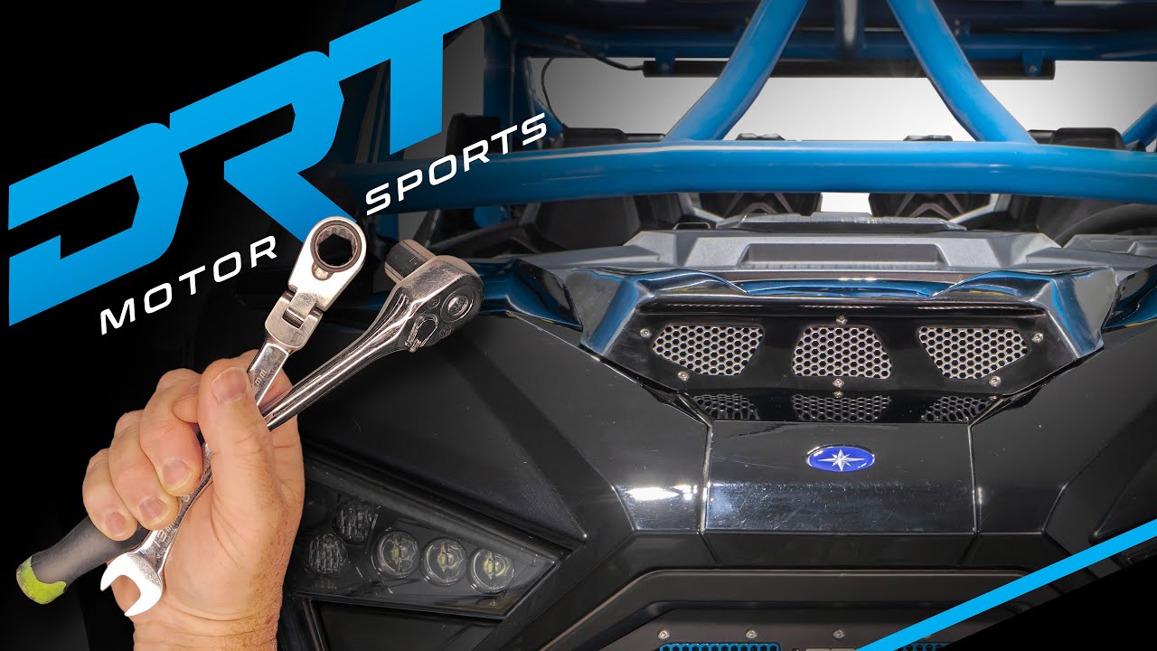 DRT motorsports Polaris RZR RZRPROHS1 Hood Scoop Install YouTube