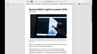 NASA is right to examine UFOs (The curse that goeth forth)
